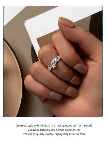 Inel argint reglabil soare [13]