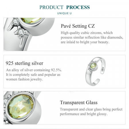 Inel argint reglabil soare [9]