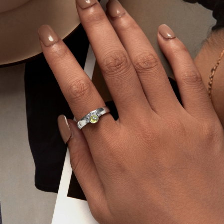 Inel argint reglabil soare [3]