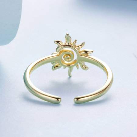 Inel argint reglabil soare [6]