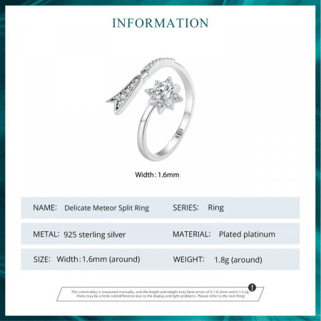 Inel argint reglabil steaua cazatoare [10]