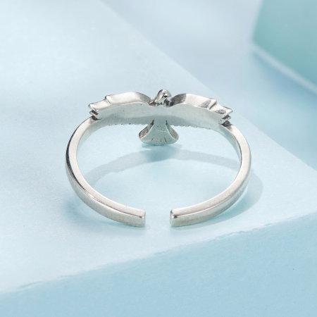 Inel argint reglabil vultur [6]