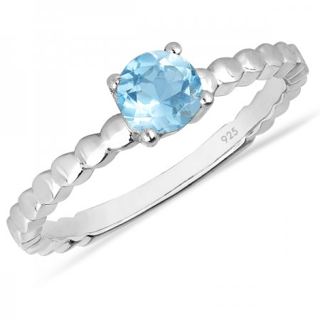 Inel argint Rosalind, 925, cu topaz albastru elvetian - IVA0062 [0]