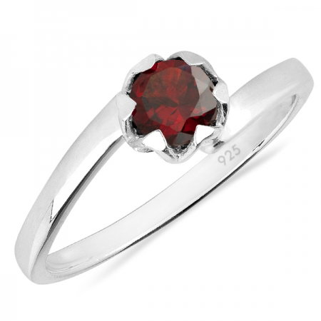 Inel argint Roxelana, 925, cu granat - IVA0066 [0]