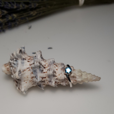 Inel argint Roxelana, 925, cu topaz albastru elvetian - IVA0072 [3]
