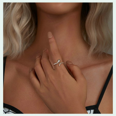 Inel argint sarpe, reglabil [4]