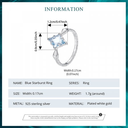 Inel argint sarpe cu cristal albastru [13]