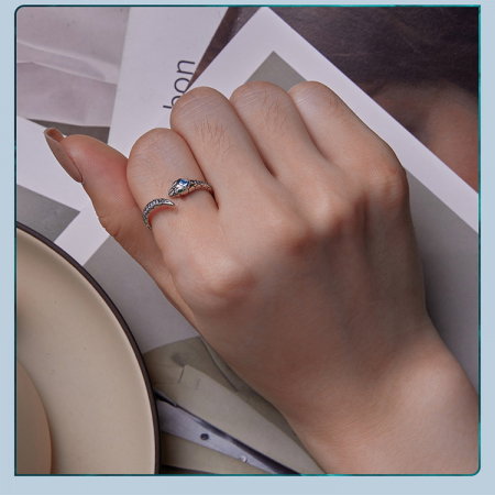 Inel argint sarpe, reglabil [7]