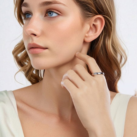 Inel argint simplu [8]