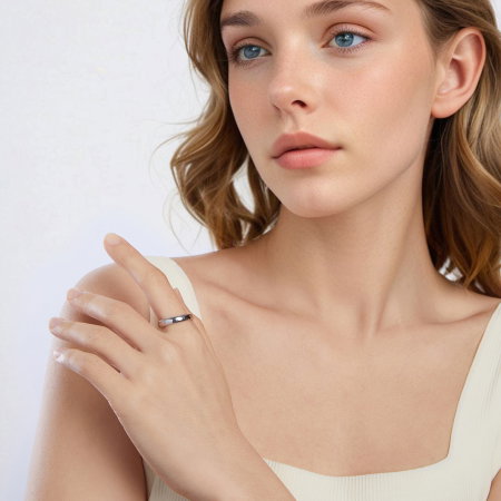 Inel argint simplu [9]