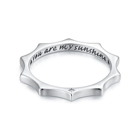 Inel argint soare cu Zirconia