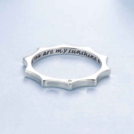 Inel argint soare cu Zirconia [4]