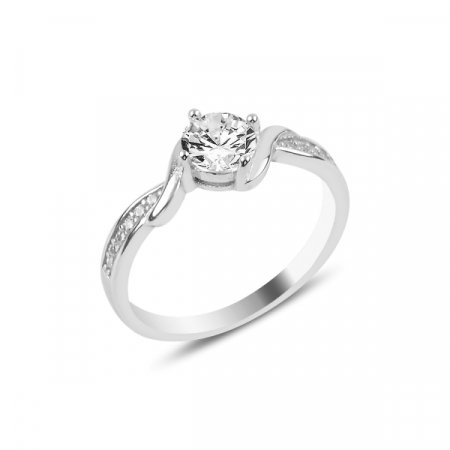 Inel argint Solitaire [0]