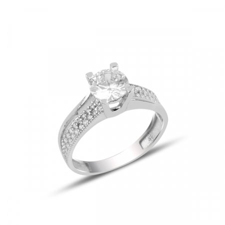 Inel argint Solitaire cu zirconiu [0]