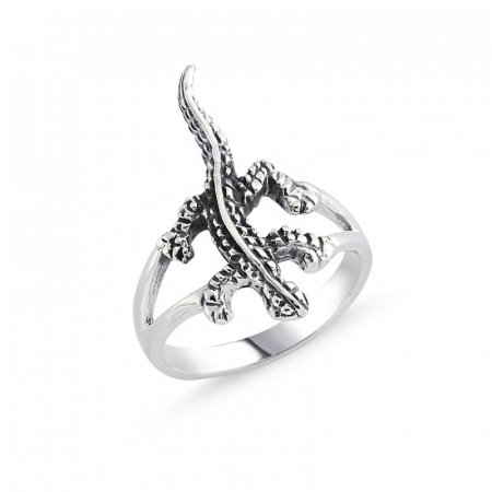 Inel argint Lucky Lizard