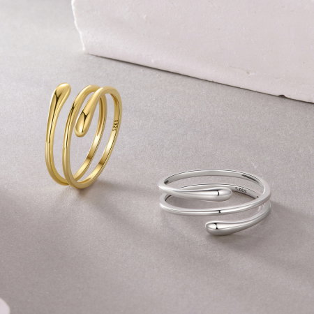 Inel argint spiralat [12]