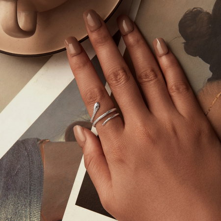 Inel argint spiralat cu sarpe [3]