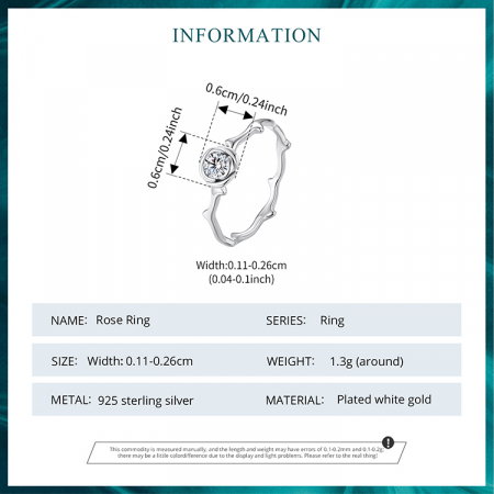 Inel argint trandafir [12]
