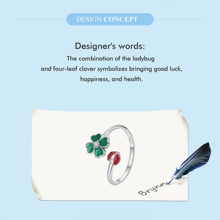 Inel argint trifoi cu 4 foi si gargarita [14]