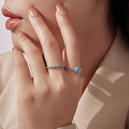 Inel argint Turcoaz [16]
