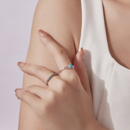 Inel argint Turcoaz [13]