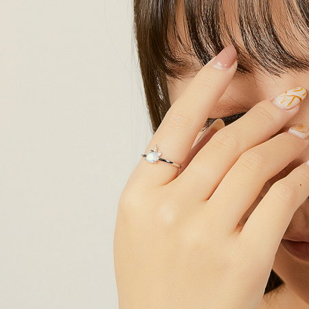 Inel argint Unicorn cu piatra lunii [6]