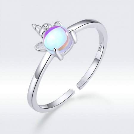 Inel argint Unicorn cu piatra lunii [11]