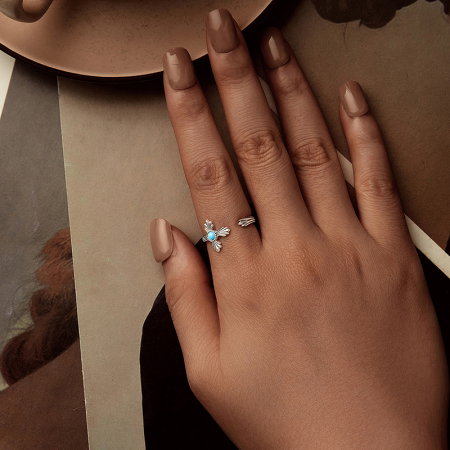 Inel argint vintage cu cruce [6]