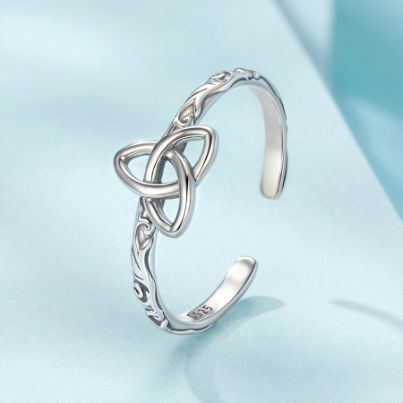 Inel argint vintage cu nod celtic [3]