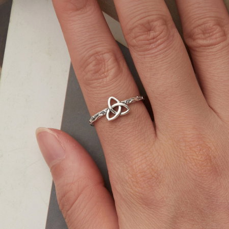 Inel argint vintage cu nod celtic [2]