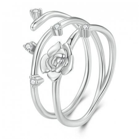 Inel argint vita de vie de trandafir [11]