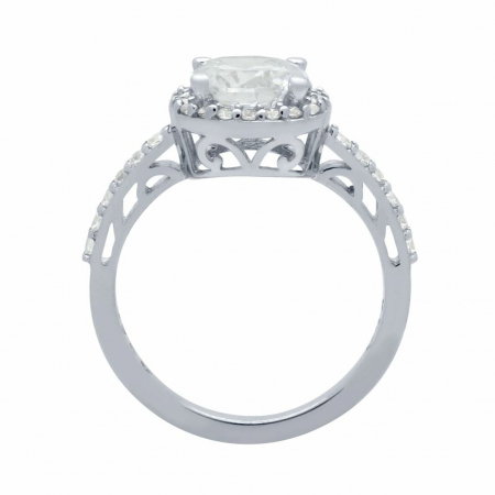 Inel de logodna din argint cu zirconii [1]