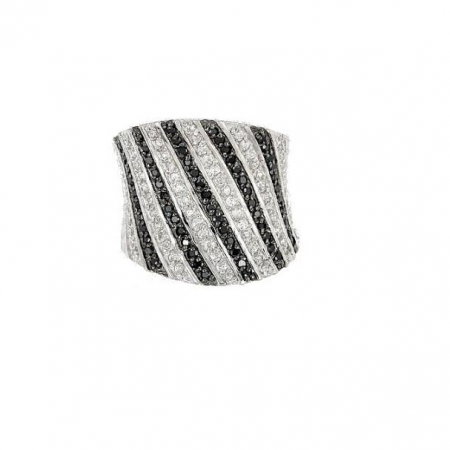 Inel elegant de argint 925 rodiat cu zirconii [1]