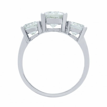 Inel elegant din argint 925 rodiat cu 3 zirconii [1]