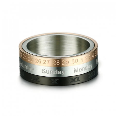 Inel inox antistres Calendar [3]