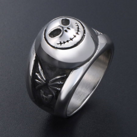 Inel inox cu craniu zambitor [3]