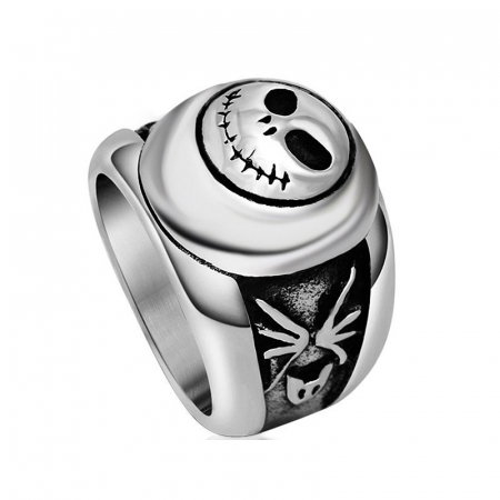 Inel inox cu craniu zambitor [0]