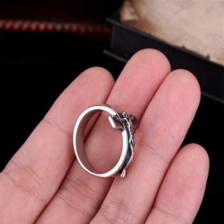 Inel inox cu cruce Rastignirea lui Isus [3]