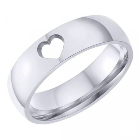 Inel inox cu inima decupata [7]