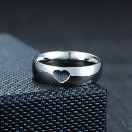 Inel inox cu inima decupata [2]