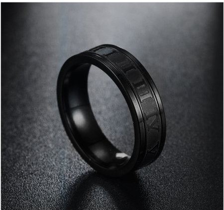 Inel inox cu numere romane [3]