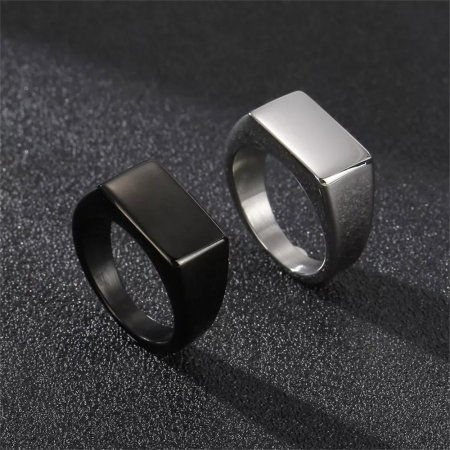 Inel inox dreptunghiular Simplitate [1]