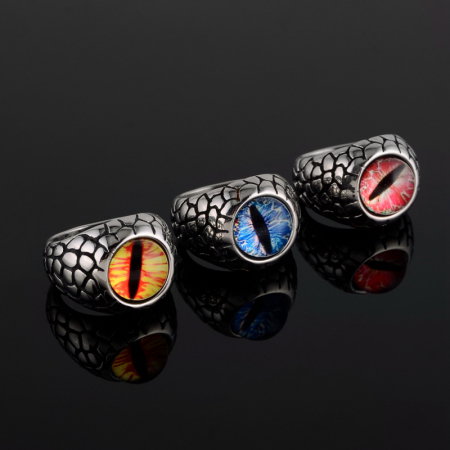 Inel inox ochi de dragon [2]