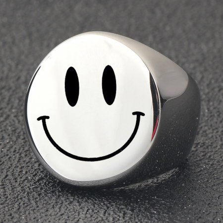 Inel inox Smiley [1]