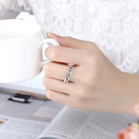 Inel placat cu argint cu simbolul infinit IST0004 [1]