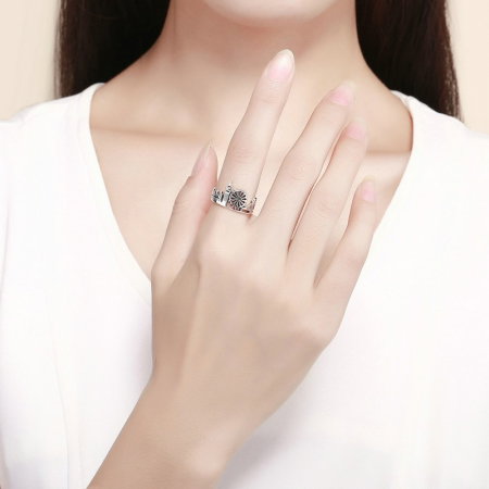 Inel reglabil argint London City [5]