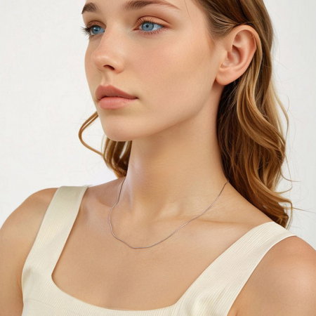 Lant argint sarpe 1 mm ajustabil [6]