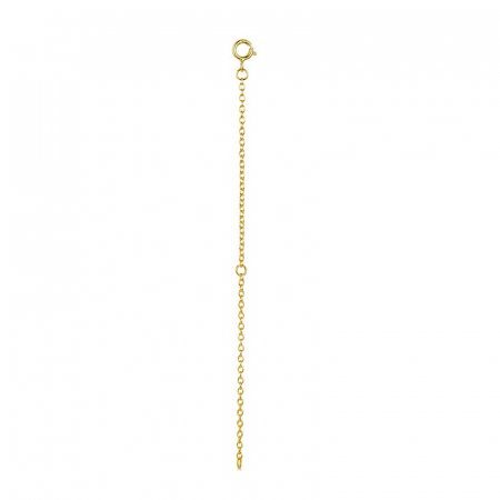 Extensie 10 cm lant argint placat cu aur