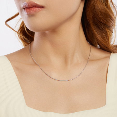 Lant argint sarpe 1 mm ajustabil [8]