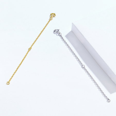 Extensie 10 cm lant argint placat cu aur [2]